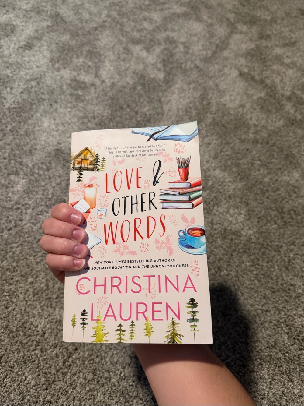 Christina Lauren "Love & Other Words" Paperback - Pink Cover